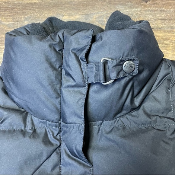 Eddie Bauer Premium Goose Down Puffer Vest Womens Small EB700 Black Zip Snap - Picture 6 of 10